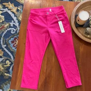 Yelete XL Fuchsia Capri Pull On Jeggings NWT